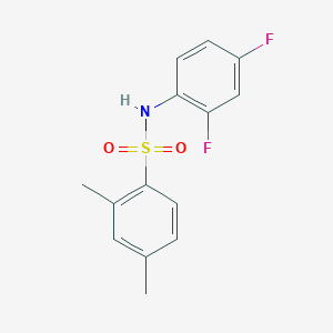 N-(2,4-difluorophenyl)-2,4-dimethylbenzenesulfonamide