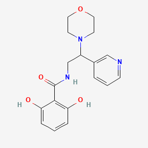 2,6-dihydroxy-N-(2-morpholin-4-yl-2-pyridin-3-ylethyl)benzamide