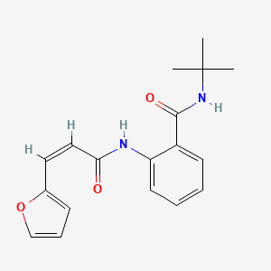 N-(tert-butyl)-2-{[3-(2-furyl)acryloyl]amino}benzamide