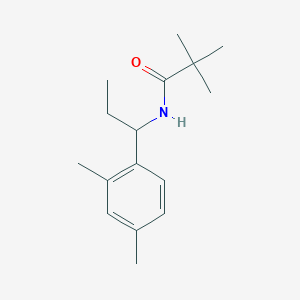 N-[1-(2,4-dimethylphenyl)propyl]-2,2-dimethylpropanamide