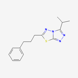 3-isopropyl-6-(3-phenylpropyl)[1,2,4]triazolo[3,4-b][1,3,4]thiadiazole