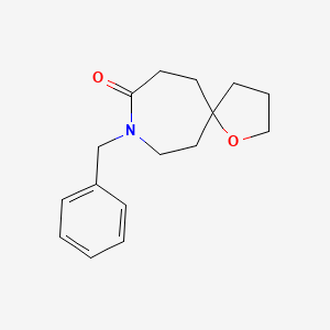 molecular formula C16H21NO2 B5466965 8-benzyl-1-oxa-8-azaspiro[4.6]undecan-9-one 