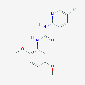 molecular formula C14H14ClN3O3 B5466970 N-(5-chloro-2-pyridinyl)-N'-(2,5-dimethoxyphenyl)urea 