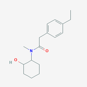 2-(4-ethylphenyl)-N-(2-hydroxycyclohexyl)-N-methylacetamide