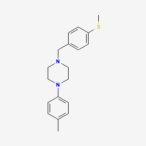 1-(4-methylphenyl)-4-[4-(methylthio)benzyl]piperazine