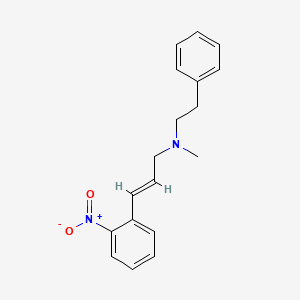 N-methyl-3-(2-nitrophenyl)-N-(2-phenylethyl)-2-propen-1-amine