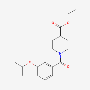 Ethyl 1-(3-propan-2-yloxybenzoyl)piperidine-4-carboxylate