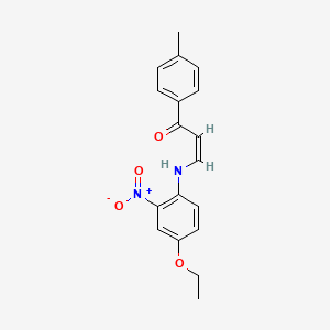 (Z)-3-(4-ethoxy-2-nitroanilino)-1-(4-methylphenyl)prop-2-en-1-one