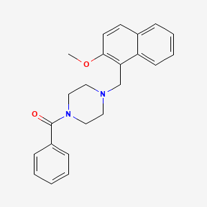 1-benzoyl-4-[(2-methoxy-1-naphthyl)methyl]piperazine