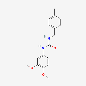 molecular formula C17H20N2O3 B5467171 N-(3,4-dimethoxyphenyl)-N'-(4-methylbenzyl)urea 