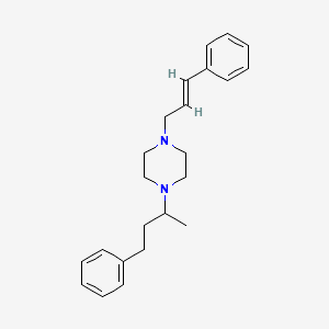 molecular formula C23H30N2 B5467243 1-(1-methyl-3-phenylpropyl)-4-(3-phenyl-2-propen-1-yl)piperazine 