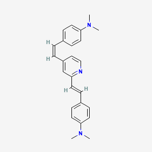 4,4'-(2,4-pyridinediyldi-2,1-ethenediyl)bis(N,N-dimethylaniline)