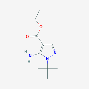 molecular formula C10H17N3O2 B054674 5-amino-1-tert-butyl-1H-pyrazole-4-carboxylate d'éthyle CAS No. 112779-14-3