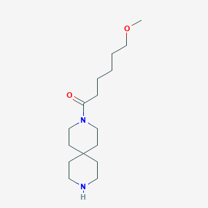 molecular formula C16H30N2O2 B5467408 3-(6-methoxyhexanoyl)-3,9-diazaspiro[5.5]undecane hydrochloride 