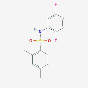 molecular formula C14H13F2NO2S B5467413 N-(2,5-difluorophenyl)-2,4-dimethylbenzenesulfonamide 