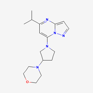 5-isopropyl-7-[3-(4-morpholinyl)-1-pyrrolidinyl]pyrazolo[1,5-a]pyrimidine