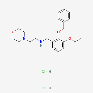 molecular formula C22H32Cl2N2O3 B5467431 N-[2-(benzyloxy)-3-ethoxybenzyl]-2-(4-morpholinyl)ethanamine dihydrochloride 