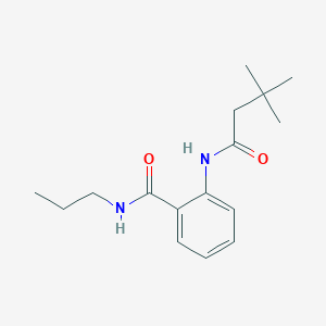 2-[(3,3-dimethylbutanoyl)amino]-N-propylbenzamide