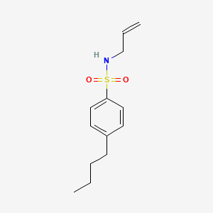 molecular formula C13H19NO2S B5467491 4-BUTYL-N-(PROP-2-EN-1-YL)BENZENE-1-SULFONAMIDE 