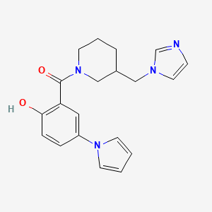 2-{[3-(1H-imidazol-1-ylmethyl)piperidin-1-yl]carbonyl}-4-(1H-pyrrol-1-yl)phenol