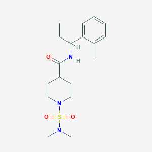 1-[(dimethylamino)sulfonyl]-N-[1-(2-methylphenyl)propyl]-4-piperidinecarboxamide