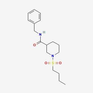 molecular formula C17H26N2O3S B5467563 N-benzyl-1-butylsulfonylpiperidine-3-carboxamide 