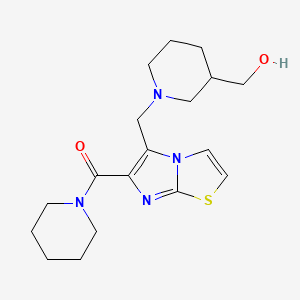 (1-{[6-(piperidin-1-ylcarbonyl)imidazo[2,1-b][1,3]thiazol-5-yl]methyl}piperidin-3-yl)methanol