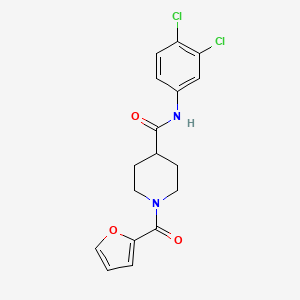 N-(3,4-dichlorophenyl)-1-(furan-2-carbonyl)piperidine-4-carboxamide