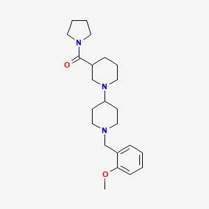 molecular formula C23H35N3O2 B5467675 1'-(2-methoxybenzyl)-3-(pyrrolidin-1-ylcarbonyl)-1,4'-bipiperidine 