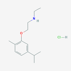 N-ethyl-2-(2-methyl-5-propan-2-ylphenoxy)ethanamine;hydrochloride