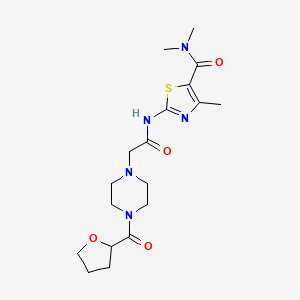 N,N,4-trimethyl-2-({[4-(tetrahydro-2-furanylcarbonyl)-1-piperazinyl]acetyl}amino)-1,3-thiazole-5-carboxamide