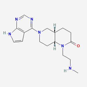 rel-(4aS,8aR)-1-[2-(methylamino)ethyl]-6-(7H-pyrrolo[2,3-d]pyrimidin-4-yl)octahydro-1,6-naphthyridin-2(1H)-one dihydrochloride