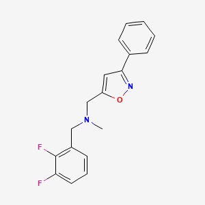 (2,3-difluorobenzyl)methyl[(3-phenyl-5-isoxazolyl)methyl]amine