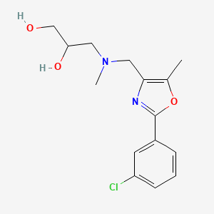 3-[{[2-(3-chlorophenyl)-5-methyl-1,3-oxazol-4-yl]methyl}(methyl)amino]propane-1,2-diol