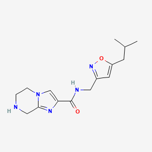 N-[(5-isobutyl-3-isoxazolyl)methyl]-5,6,7,8-tetrahydroimidazo[1,2-a]pyrazine-2-carboxamide