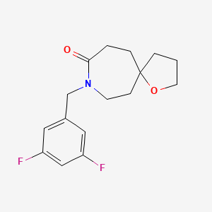 molecular formula C16H19F2NO2 B5467892 8-(3,5-difluorobenzyl)-1-oxa-8-azaspiro[4.6]undecan-9-one 