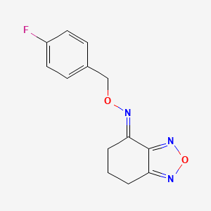 6,7-dihydro-2,1,3-benzoxadiazol-4(5H)-one O-(4-fluorobenzyl)oxime