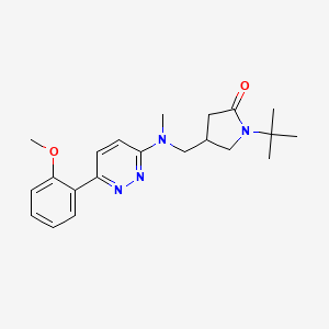 1-tert-butyl-4-{[[6-(2-methoxyphenyl)pyridazin-3-yl](methyl)amino]methyl}pyrrolidin-2-one