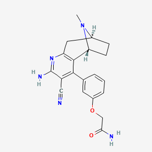 molecular formula C20H21N5O2 B5467949 2-{3-[(5R*,8S*)-2-amino-3-cyano-10-methyl-6,7,8,9-tetrahydro-5H-5,8-epiminocyclohepta[b]pyridin-4-yl]phenoxy}acetamide 