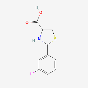 2-(3-iodophenyl)-1,3-thiazolidine-4-carboxylic acid