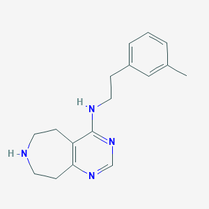 molecular formula C17H22N4 B5467997 N-[2-(3-methylphenyl)ethyl]-6,7,8,9-tetrahydro-5H-pyrimido[4,5-d]azepin-4-amine 