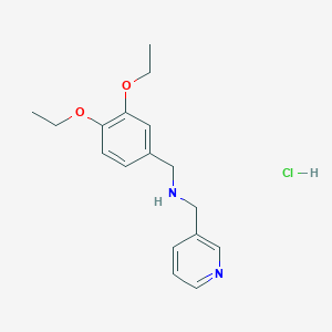 molecular formula C17H23ClN2O2 B5468001 (3,4-diethoxybenzyl)(3-pyridinylmethyl)amine hydrochloride 