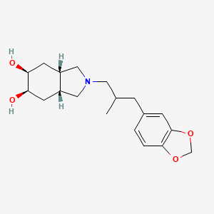 (3aR*,5R*,6S*,7aS*)-2-[3-(1,3-benzodioxol-5-yl)-2-methylpropyl]octahydro-1H-isoindole-5,6-diol