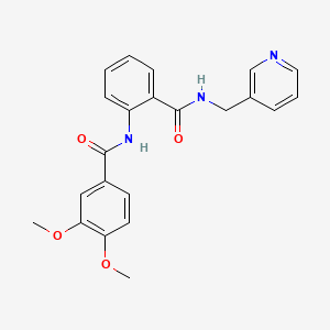 3,4-dimethoxy-N-(2-{[(3-pyridinylmethyl)amino]carbonyl}phenyl)benzamide