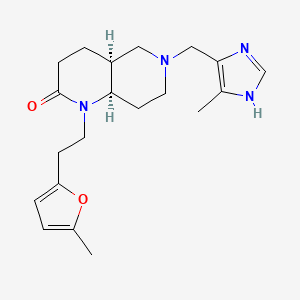 (4aS*,8aR*)-1-[2-(5-methyl-2-furyl)ethyl]-6-[(4-methyl-1H-imidazol-5-yl)methyl]octahydro-1,6-naphthyridin-2(1H)-one