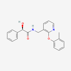 (2R)-2-hydroxy-N-{[2-(2-methylphenoxy)pyridin-3-yl]methyl}-2-phenylacetamide