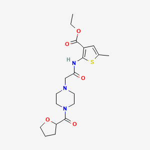 Ethyl 5-methyl-2-({[4-(tetrahydrofuran-2-ylcarbonyl)piperazin-1-yl]acetyl}amino)thiophene-3-carboxylate