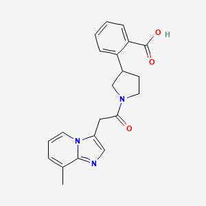 2-{1-[(8-methylimidazo[1,2-a]pyridin-3-yl)acetyl]-3-pyrrolidinyl}benzoic acid