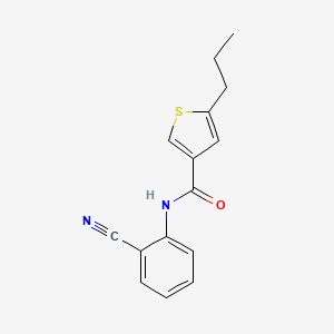 N-(2-cyanophenyl)-5-propyl-3-thiophenecarboxamide