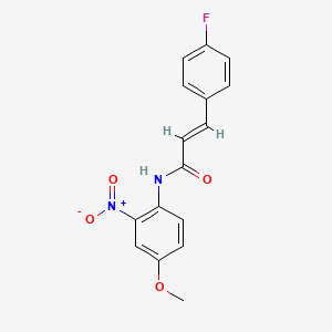 3-(4-fluorophenyl)-N-(4-methoxy-2-nitrophenyl)acrylamide